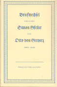 Briefwechsel Simon Gfeller und Otto von Greyerz