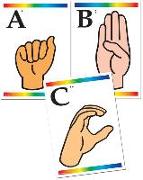 Sign Language Learning Cards with Braille