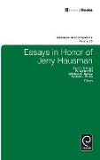 Essays in Honor of Jerry Hausman