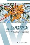 Die CDU/CSU in der Opposition 1998 bis 2005
