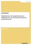 Möglichkeiten der Ausgliederung von Teilfunktionen der Personalwirtschaft im Industriebetrieb