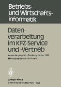 Datenverarbeitung im KFZ-Service und -Vertrieb