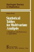 Statistical Tables for Multivariate Analysis