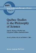 Québec Studies in the Philosophy of Science