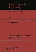 Boundary Element Analysis of Viscous Flow