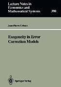 Exogeneity in Error Correction Models