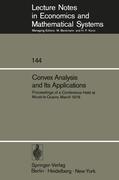Convex Analysis and Its Applications