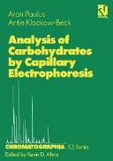 Analysis of Carbohydrates by Capillary Electrophoresis