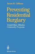 Preventing Residential Burglary