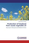 Production of biodiesel from waste vegetable oil