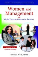 Women and Management [2 Volumes]: Global Issues and Promising Solutions