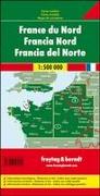 Frankreich Nord, Straßenkarte 1:500.000, freytag & berndt