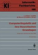 Computerlinguistik und ihre theoretischen Grundlagen