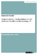 Ewiges Vergessen - Fachpraktikum bei der Alzheimer Gesellschaft Brandenburg e.V