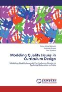 Modeling Quality Issues in Curriculum Design