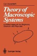 Theory of Macroscopic Systems