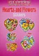 Glitter Hearts and Flowers Stickers