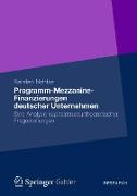 Programm-Mezzanine-Finanzierungen deutscher Unternehmen