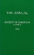 Annual of the Society of Christian Ethics 1992