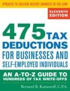 475 Tax Deductions for Businesses and Self-Employed Individuals