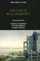 Megarry & Wade: The Law of Real Property