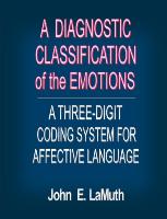 A Diagnostic Classification of the Emotions