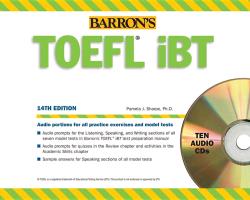 Barron's TOEFL Ibt Audio Compact Disc Package, 14th Edition