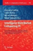 Intelligent Distributed Computing VI