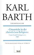 Abt. II: Akademische Werke / Unterricht in der christlichen Religion / Prolegomena 1924