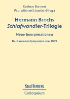 Hermann Brochs Schlafwandler-Trilogie