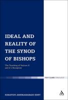 Ideal and Reality of the Synod of Bishops