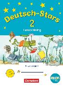 Deutsch-Stars, BOOKii-Ausgabe, 2. Schuljahr, Lesetraining, Übungsheft, Mit Lösungen