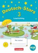 Deutsch-Stars, BOOKii-Ausgabe, 3. Schuljahr, Lesetraining, Übungsheft, Mit Lösungen