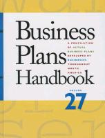 Business Plans Handbook