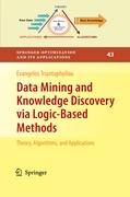 Data Mining and Knowledge Discovery via Logic-Based Methods