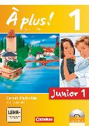À plus !, Französisch als 1. Fremdsprache - Ausgabe 2012, Band 1: 1. Lernjahr, Junior 1, Carnet d'activités mit CD-Extra und DVD-ROM, Mit eingelegtem Förderheft