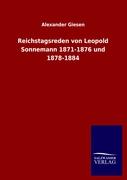 Reichstagsreden von Leopold Sonnemann 1871-1876 und 1878-1884