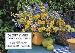 Tin Box of 20 Gift Cards and Envelopes: The Love of Flowers: A Keepsake Tin Box Featuring 20 High-Quality Floral Gift Cards and Envelopes