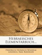 Wilhelm Gesenius' hebraeisches Elementarbuch, Zwanzigste Auflage