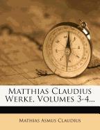Matthias Claudius Werke, dritter Band, vierte Auflage