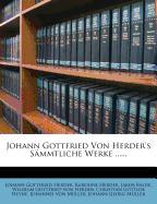 Johann Gottfried von Herder's Sämmtliche Werke, dritter Theil