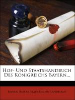 Hof- Und Staatshandbuch Des Königreichs Bayern