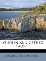 Studien zu Goethe's Faust