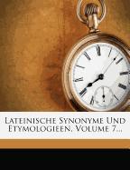 Lateinische Synonyme und Etymologieen
