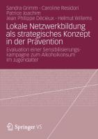 Lokale Netzwerkbildung als strategisches Konzept in der Prävention