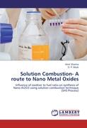 Solution Combustion- A route to Nano Metal Oxides