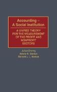 Accounting--A Social Institution