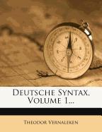 Deutsche Syntax, Erster Theil