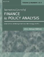 International Journal of Finance and Policy Analysis (2011 Annual Edition)