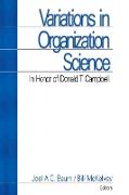 Variations in Organization Science